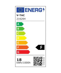 V-TAC Tubo LED T8 18W G13 120cm Incluso Starter Non Ruotabile 6400K