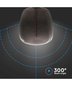 V-TAC Lampadina LED E27 4W Filamento Forma di Vaso Colore Nero