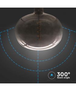 V-TAC Lampadina LED E27 4W Filamento Forma di Ciottolo Colore Nero