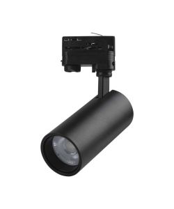 V-TAC Faretto LED COB da Binario Trifase 30W Colore Nero 3in1