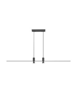 V-TAC Lampadario LED a Sospensione 19W dal Design Moderno 80*115cm Colore Nero 4000K