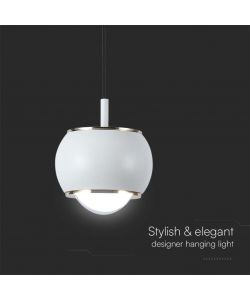 V-TAC Lampadario LED a Sospensione 9W Colore Bianco 10*10*100cm 4000K