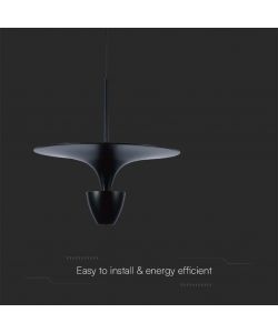 V-TAC Lampadario LED 9W dal Design Moderno 30*320*100Cm Colore Nero 4000K