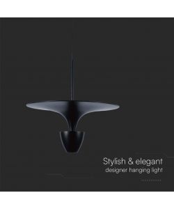 V-TAC Lampadario LED 9W dal Design Moderno 30*320*100Cm Colore Nero 4000K