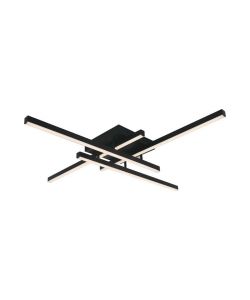 V-TAC Lampadario LED dal Design Moderno 38W Colore Nero 850*850*150mm 3000K