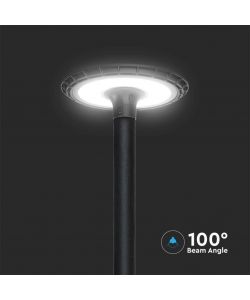 V-TAC Lampada LED da Giardino 120W per Paletti Ø60mm Nero 38x38x12cm 4000K IP65