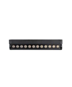 V-TAC Faretto LED Lineare da Binario Magnetico Regolabile 12W Colore Nero 4000K IP20