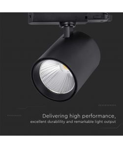 V-TAC Faretto LED COB da Binario 35W Colore Nero 4000K