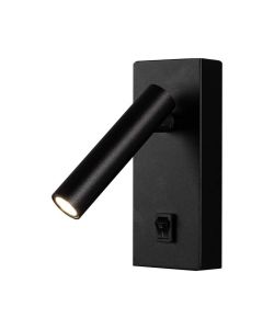 V-TAC Applique per Lettura LED 2W Orientabile con Tasco On/Off Colore Nero 4000K