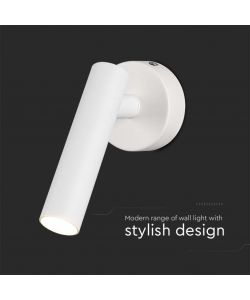 V-TAC Applique per Lettura LED 2W Orientabile Colore Bianco 3000K