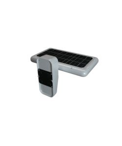V-TAC Lampada LED Solare 15W da Muro Rettangolare con Batteria LiFePO4 3.2V Colore Nero CCT: 6000K+4000K IP65
