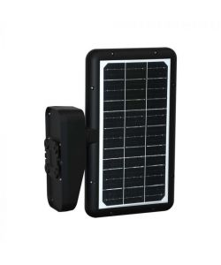V-TAC Lampada LED Solare 15W da Muro Rettangolare con Batteria LiFePO4 3.2V Colore Nero CCT: 6000K+4000K IP65