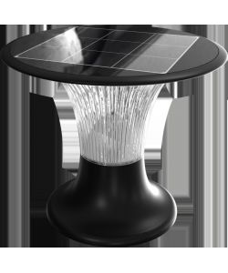 V-TAC Lampada LED Solare 15W da Terra Batteria LiFePO4 3.2V Colore Nero CCT: 6000K+4000K  IP65