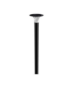 V-TAC Lampada LED Solare 15W da Terra con Palo e Batteria LiFePO4 3.2V Colore Nero CCT: 6000K+4000K IP65