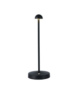 V-TAC Lampada LED da Tavolo 1.6W 105*295mm Colore Nero ricaricabile con USB C Touch Dimmerabile 3in1