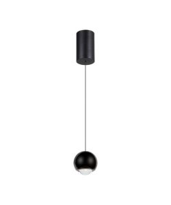 V-TAC Lampadario LED a Sospensione 5W Sfera 12x200cm Regolabile 3000K Nero