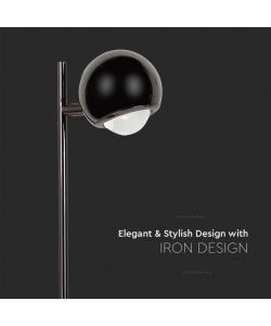 V-TAC Lampada LED da Tavolo 5W 150*445mm Colore Nero 3000K