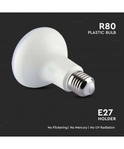 V-TAC Lampadina LED Chip Samsung E27 10W R80 6400K