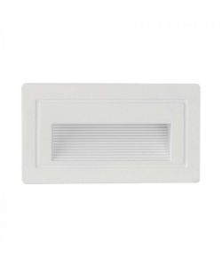 V-TAC Segnapasso Faretto LED Segnapasso Rettangolare Montaggio a Incasso 3W Colore Bianco 3000K IP20