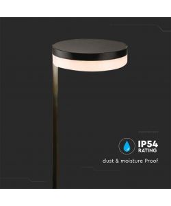 V-TAC Piantana Solare LED da Giardino 2W Colore Nero 3000K IP54