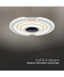 V-TAC Lampadario LED con Telecomando Montaggio a Plafone 95W d: 520*50mm Dimmerabile CCT: 3000K+6000K