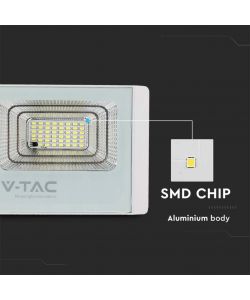 V-TAC Faro LED con Telecomando e Pannello Solare 20W Colore Bianco 6400K IP65