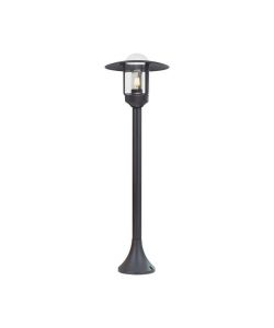 V-TAC Lampione LED da Giardino con Portalampada a Lanterna E27 Colore Nero Opaco h: 97.5cm IP44
