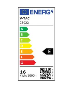 V-TAC Lampada LED da Muro Rettangolare 16W 1010*60*50mm Colore Nero 4000K IP65