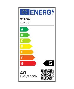 V-TAC Plafoniera LED Chip Samsung a Sospensione 40W Lineare Colore Nero 120cm 3in1