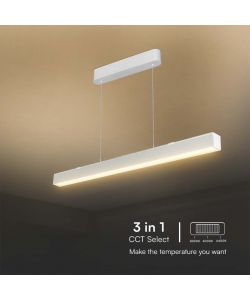 V-TAC Plafoniera LED Chip Samsung a Sospensione 40W Lineare Colore Bianco 120cm 3in1