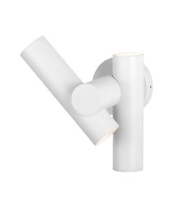 V-TAC 2*Faretti LED Da Muro 6W con Doppio Fascio Luminoso Regolabile a 360 Colore Bianco 3000K IP44