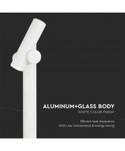 V-TAC Faretto LED Doppio bidirezionale da Terra 2*2,6W Colore Bianco 129*159*1000mm 3000K IP44