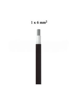 V-TAC Cavo Solare 6 mmq Colore Nero 50 Metri