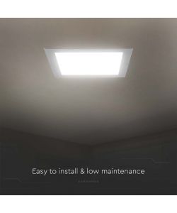 V-TAC Mini Pannello LED 24W Montaggio ad Incasso Quadrato 3000K