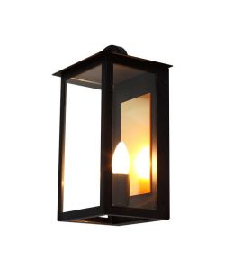 V-TAC Lampada LED da Muro Lanterna 200*168*350mm Portalampada E14 (Nero IP65