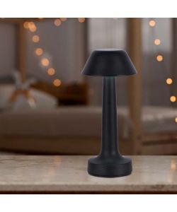 V-TAC Lampada LED da Tavolo 1W Colore Nero ricaricabile con USB C Touch Dimmerabile 3in1