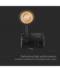 V-TAC Faretto LED da Binario Chip Samsung 15W Colore Nero 4000K