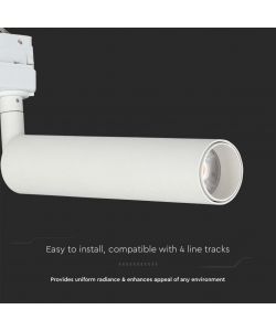 V-TAC Faretto LED da Binario Chip Samsung 7W Colore Bianco 4000K