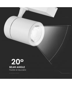 V-TAC Faretto LED da Binario 35W 20 Colore Bianco 3000K