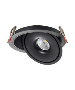 V-TAC Faretto LED COB da Incasso Rotondo 30W 200*58mm Colore Nero 3in1