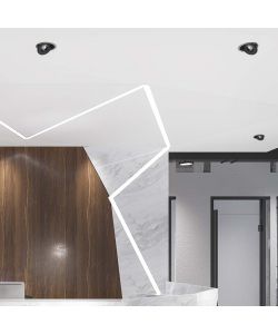 V-TAC Faretto LED COB da Incasso Rotondo 30W 200*58mm Colore Nero 3in1