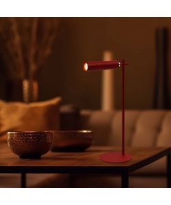V-TAC Lampada LED da Tavolo Magnetica 3W Colore Rosso Ricaricabile con USB C Touch Dimmerabile 4000K