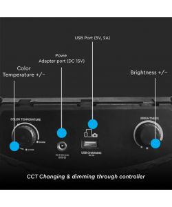 V-TAC Lampada ad Anello 55W 45cm per Selfie con Treppiede 160cm e Telecomando CCT Variabile 3200K-5500K