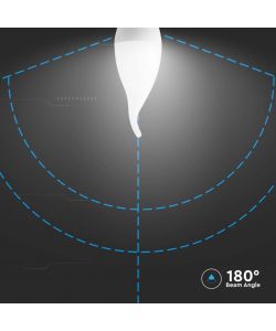 V-TAC Lampadina LED E14 3.7W Candela a Fiamma 2700K
