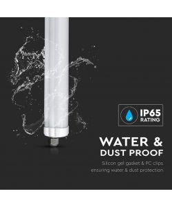 V-TAC Plafoniera LED Impermeabile 18W G-Series 60cm 4000K IP65