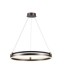 V-TAC Lampadario LED a Sospensione Circolare 30W in Metallo Colore Caff d: 62.5cm h: 110cm 3000K