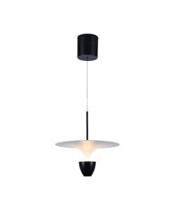 V-TAC Lampadario LED 9W dal Design Moderno 30*300*173Cm Colore Bianco e Nero Altezza regolabile 3000K