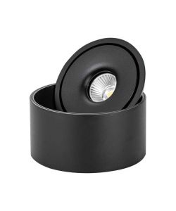 V-TAC Faretto LED COB da Incasso Rotondo 20W Inclinabile Colore Nero 3in1