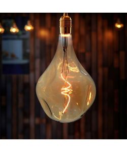 V-TAC Lampadina LED E27 4W A165S Filamento a Spirale Ambrato 2700K