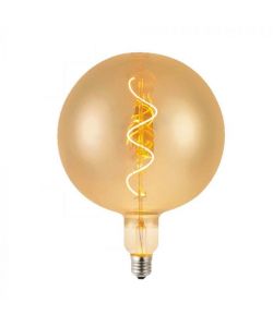 V-TAC Lampadina LED E27 4W G200 Filamento a Spirale Ambrato 2700K